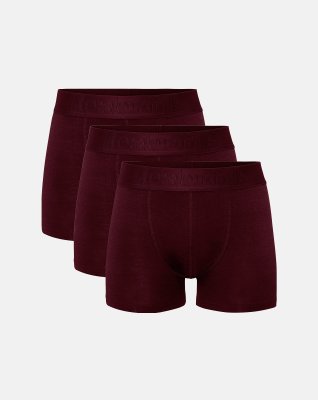 Tights "gunnar" 3-pak | Bambusviskose | Bordeaux -Resteröds