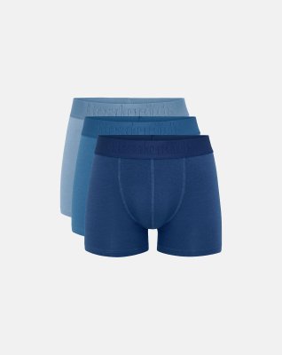 Tights "gunnar" 3-pak | Bambusviskose | Blå -Resteröds