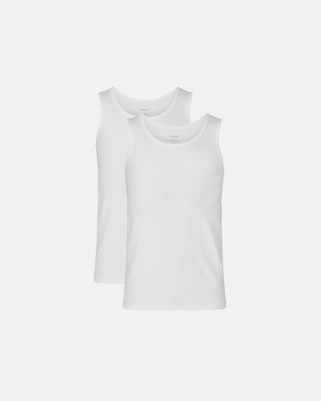 Tanktop 2-pak | Bambusviskose | Hvid