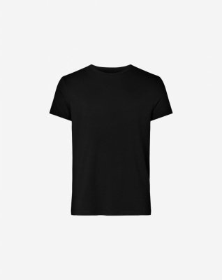 T-shirt 'o-neck', Bambusviskose, Sort