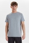 T-shirt 'o-neck', Bambusviskose, Lys grå