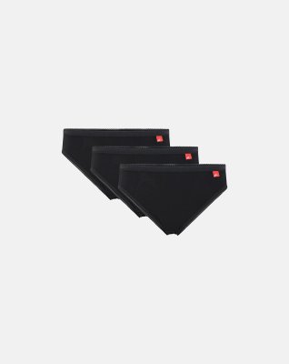 Tai trusser 3-pak | Bomuld | Sort -Marathon Woman