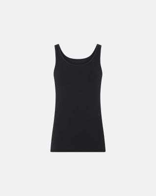 Tanktop, GOTS økologisk bomuld, Sort