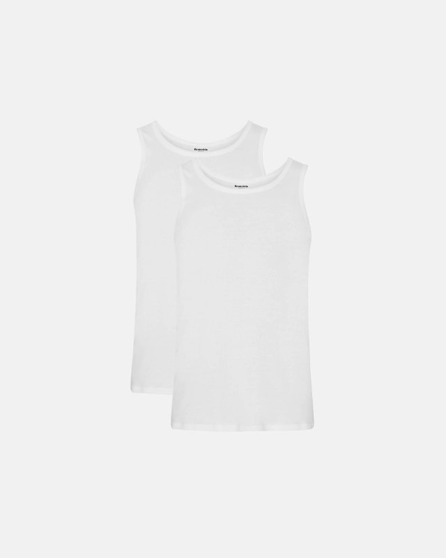 Tanktop 2-pak | 100% økologisk bomuld | Hvid