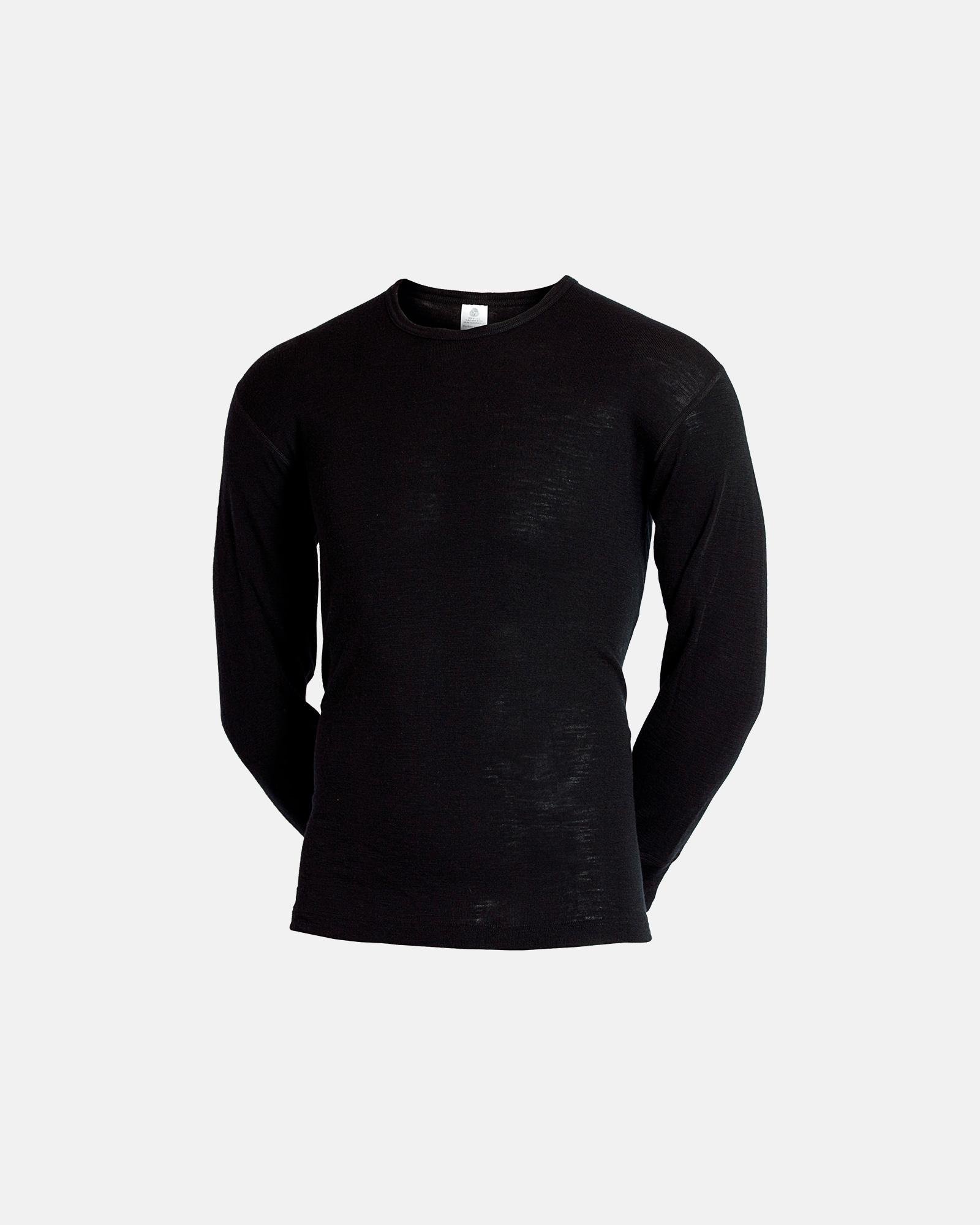 Langærmet undertrøje | 100% merino uld | Sort -Olympia Langærmet undertrøje | 100% merino uld | Sort -Olympia