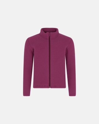 Fleecetrøje, 100% uld, pink