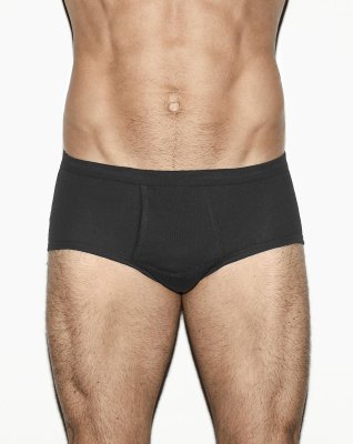 Briefs m. gylp "classic", 100% bomuld, Sort