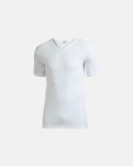 "Classic" t-shirt v-neck, 100% bomuld, Hvid