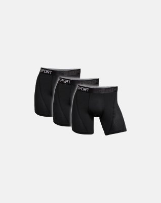 Tights "sport" 3-pak | Mikrofiber | Sort -Marathon