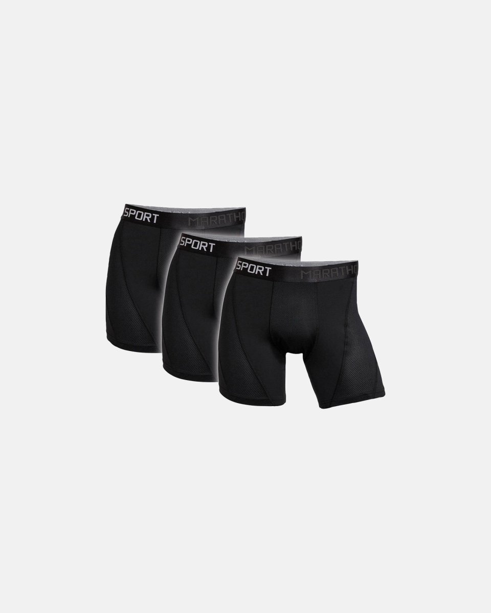 Olympia Tights "Sport" 3-pak | Mikrofiber | Sort - M