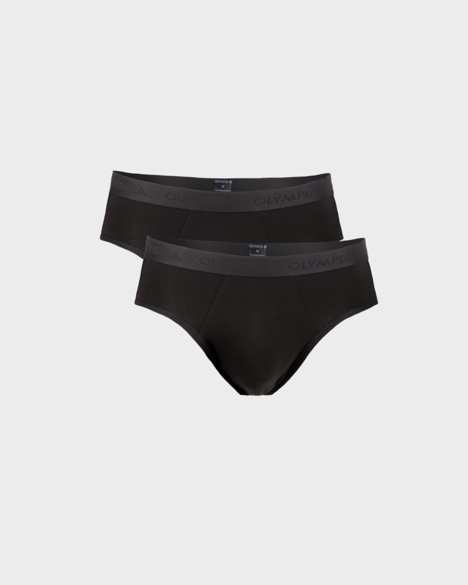 Olympia Briefs 2-pak | Bambusviskose | Sort - M