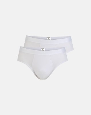 Briefs 2-pak, Bambusviskose, Hvid