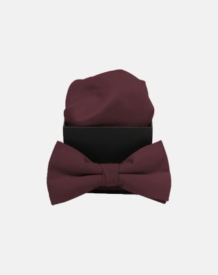 Butterfly m. klud | 100% polyester | Vinrød -Connexion Tie