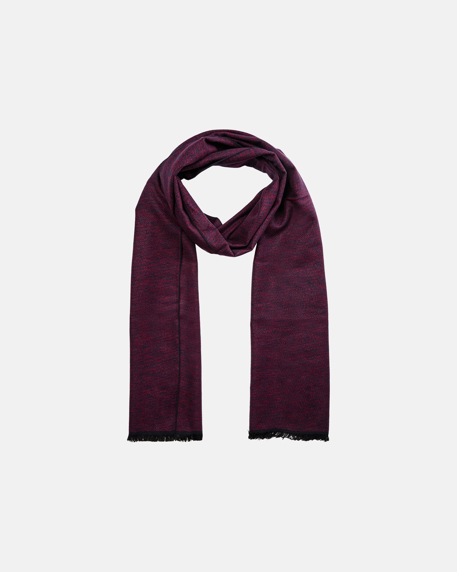 Halstørklæde | 100% børstet silke | Bordeaux -Connexion Tie Halstørklæde | 100% børstet silke | Bordeaux -Connexion Tie