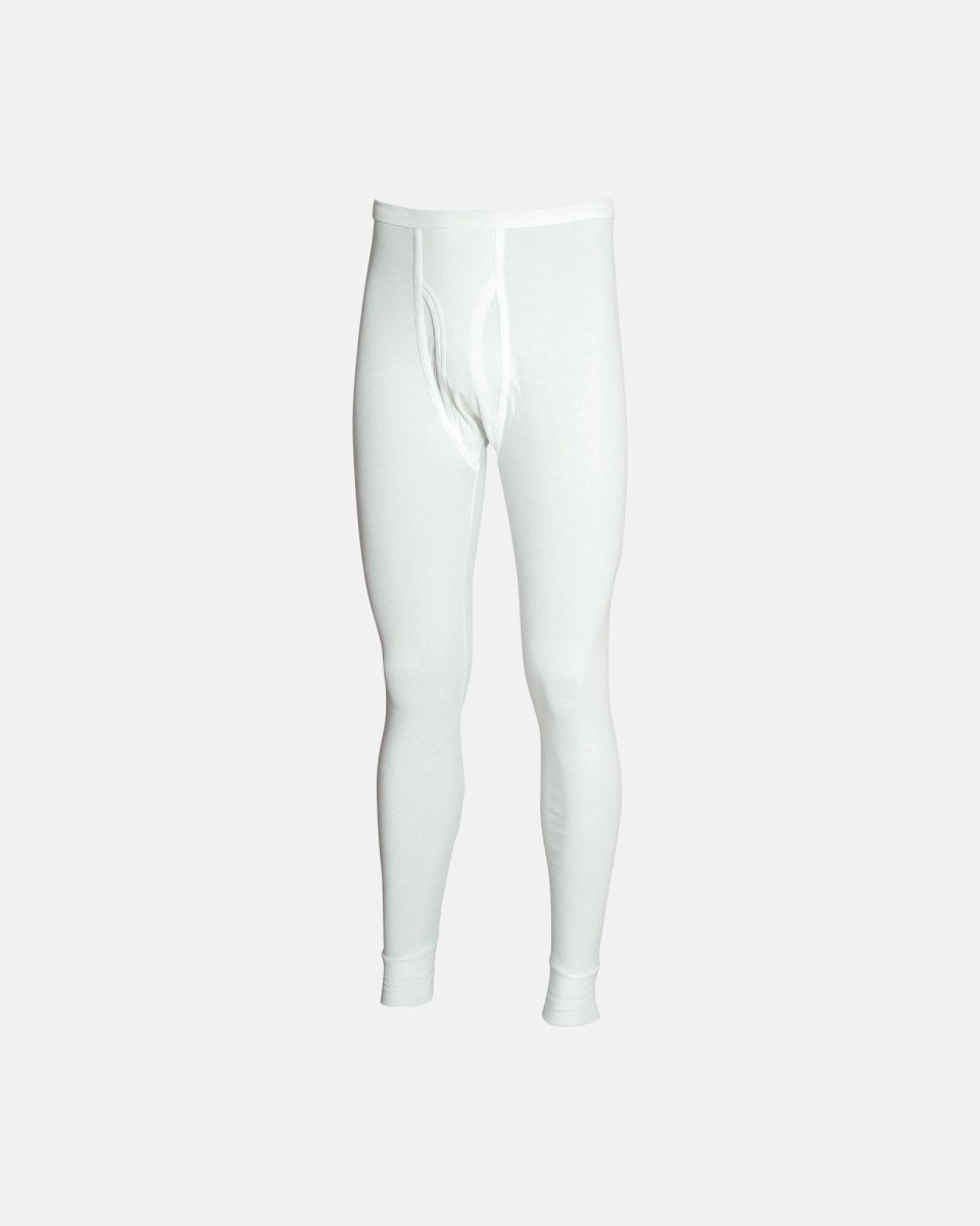 Olympia "Classic" long johns med gylp | 100% bomuld | Hvid - M