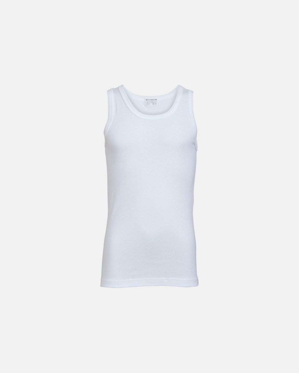 Marathon Kids Tanktop (singlet) | 100% bomuld |Hvid - 4/6