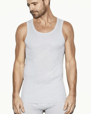 Tanktop "classic", 100% bomuld, grå