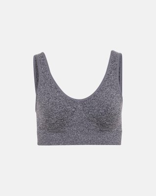 BH-top med brede stropper | mikrofiber | grå -Decoy