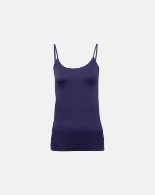 Top  med smalle stropper | mikrofiber | navy -Decoy