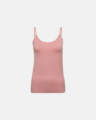 Top  med smalle stropper | mikrofiber | rosa -Decoy