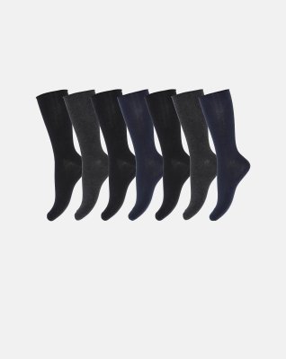 Ankelstrømper 7-pak  | Økologisk bomuld | Multifarvet -Decoy