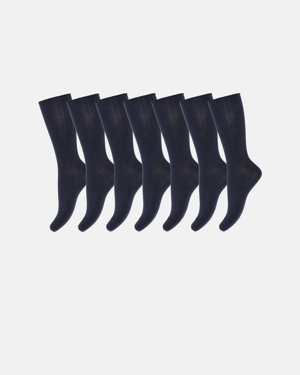 Decoy Ankelstrømper 7-pak | Økologisk bomuld | Navy - 37-41