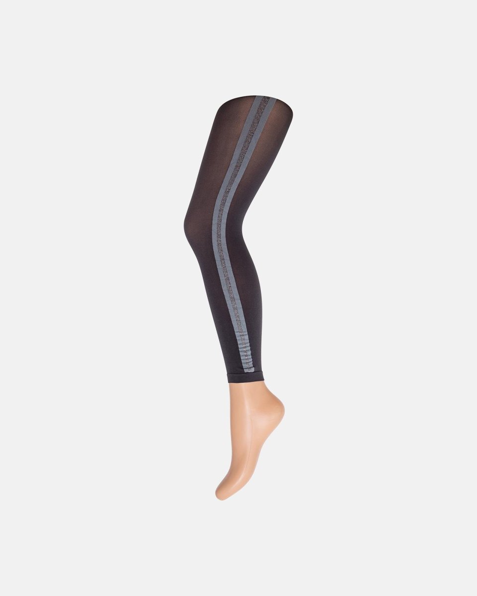 Decoy 3/4 leggings 'lurex strip' | 50 denier | Grå - SAMPL