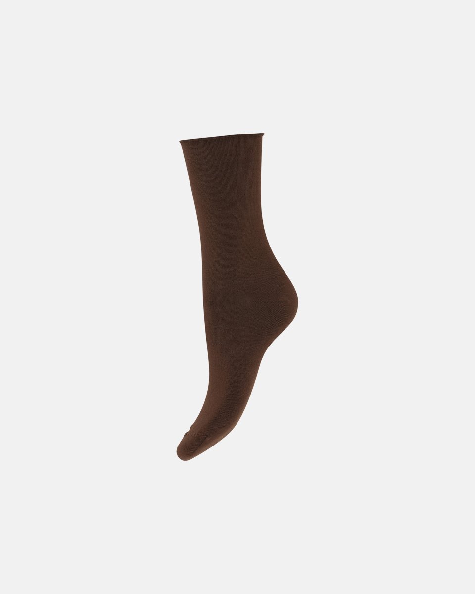 Decoy Ankelstrømpe | Bambusviskose | brun - 37-41