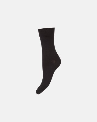 Ankelstrømper "Comfort" | Økologisk bomuld | Sort -Decoy