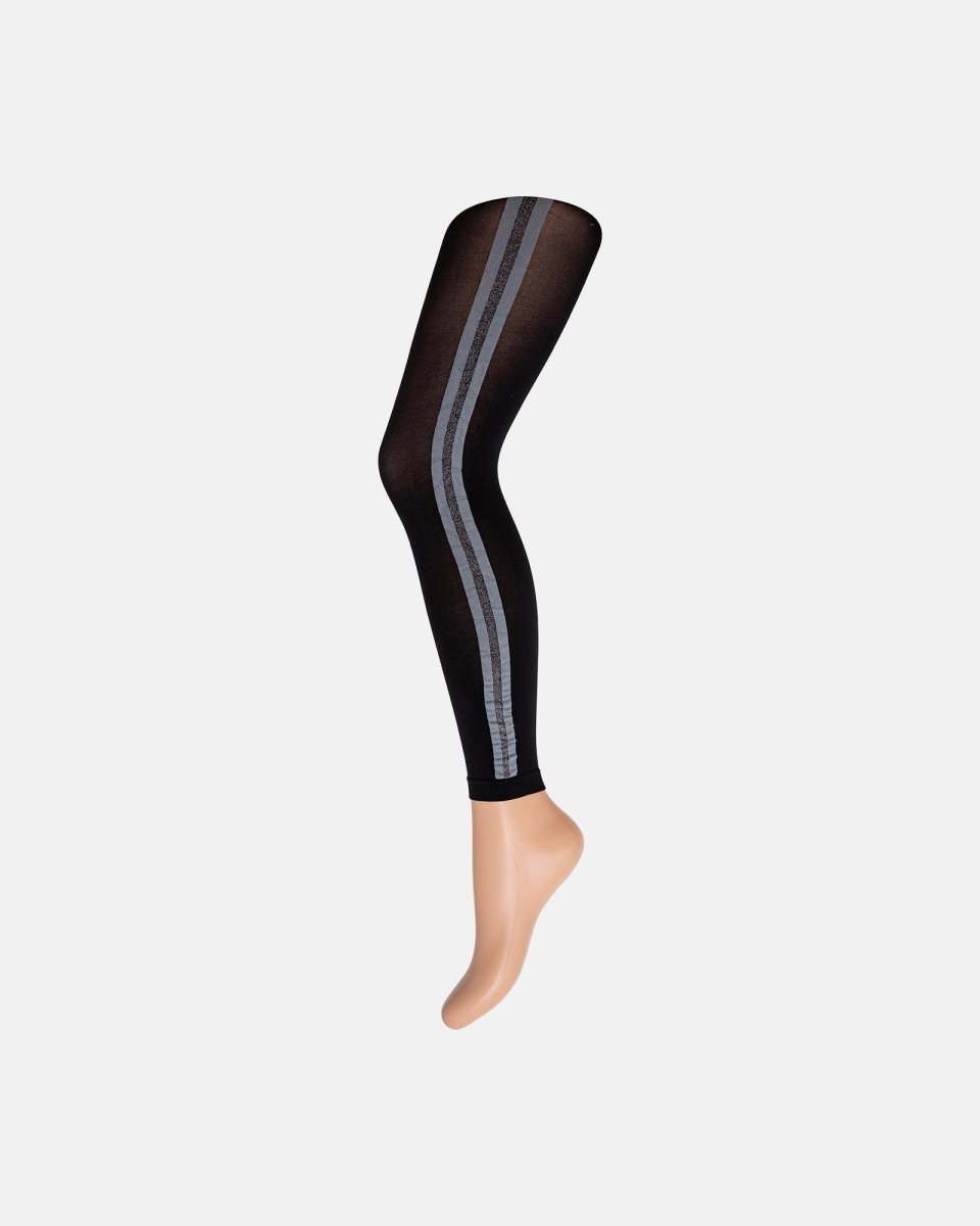 Decoy 3/4 leggings 'lurex strip' | 50 denier | Sort - SAMPL