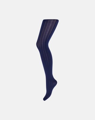 'Pinstripe' strømpebukser, 70 denier, navy