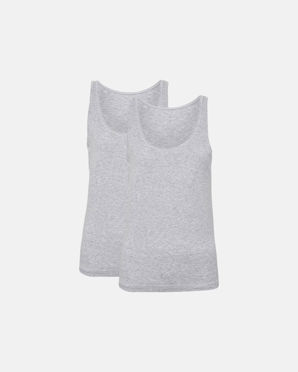 JBS of Denmark Women Tanktop 2-pak | Bambusviskose | Grå - S