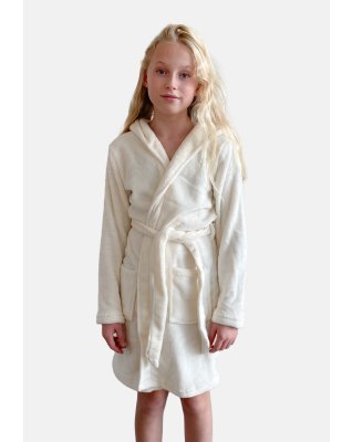 Badekåbe i frotté | 100% recycled polyester | Ivory -Decoy