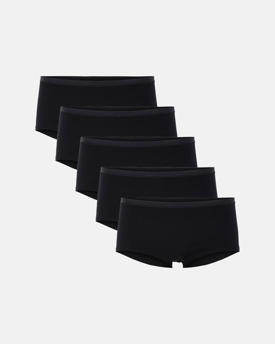 Decoy Hipster 5-pak | GOTS bomuld | Sort - XL