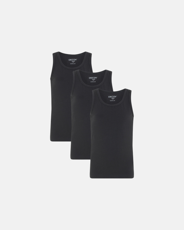 3-pak Decoy undertrøjer til piger, sort, str. 3-4 år