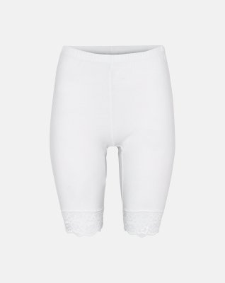 Indershorts m. blonde, Økologisk bomuld, Hvid