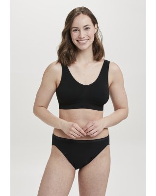 Tai brief, 5-pak, GOTS bomuld, Sort