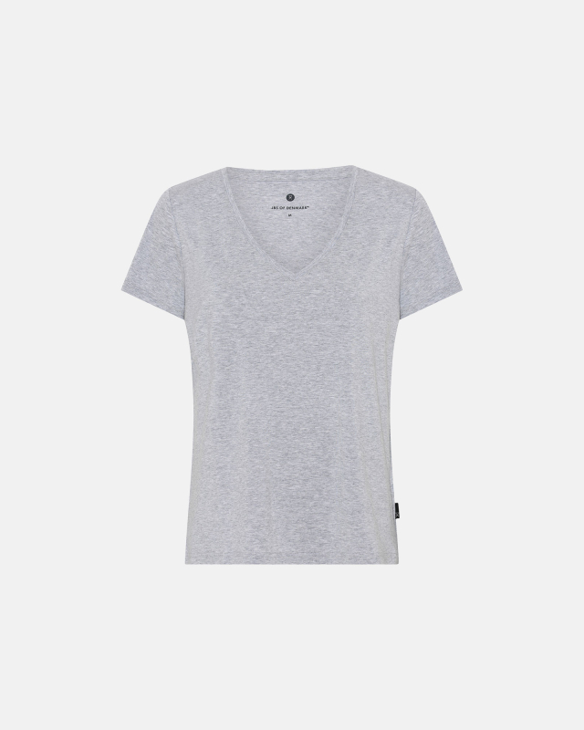 T-shirt v-neck | Bambusviskose | Grå
