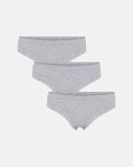 Tai brief 3-pak  |  Bambusviskose | Grå melange -JBS of Denmark Women