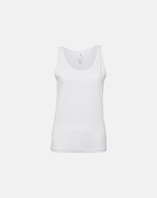 Tanktop, GOTS bomuld, Hvid