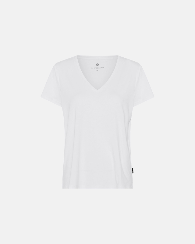 T-shirt v-neck | Bambusviskose | Hvid