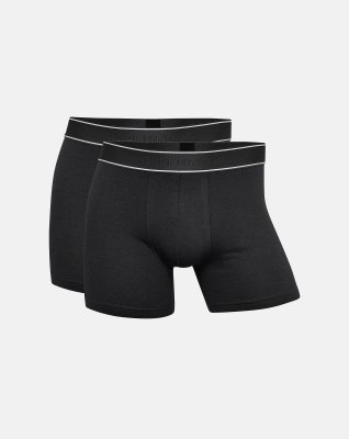 Pique tights 2-pak, Bambusviskose, Sort