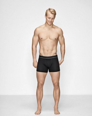 Pique tights 2-pak, Bambusviskose, Sort