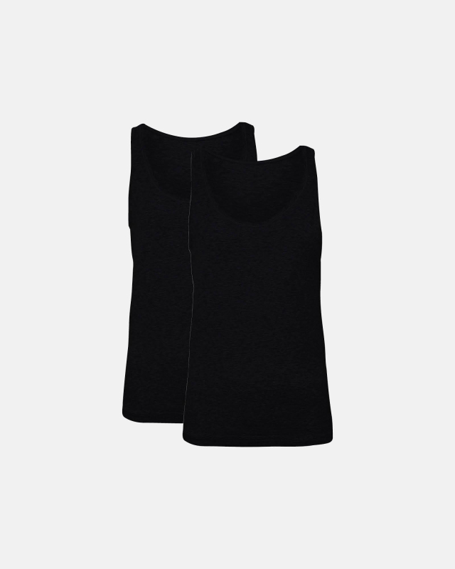 Stroptop 2-pak |  Bambusviskose | Sort fra JBS of Denmark Women
