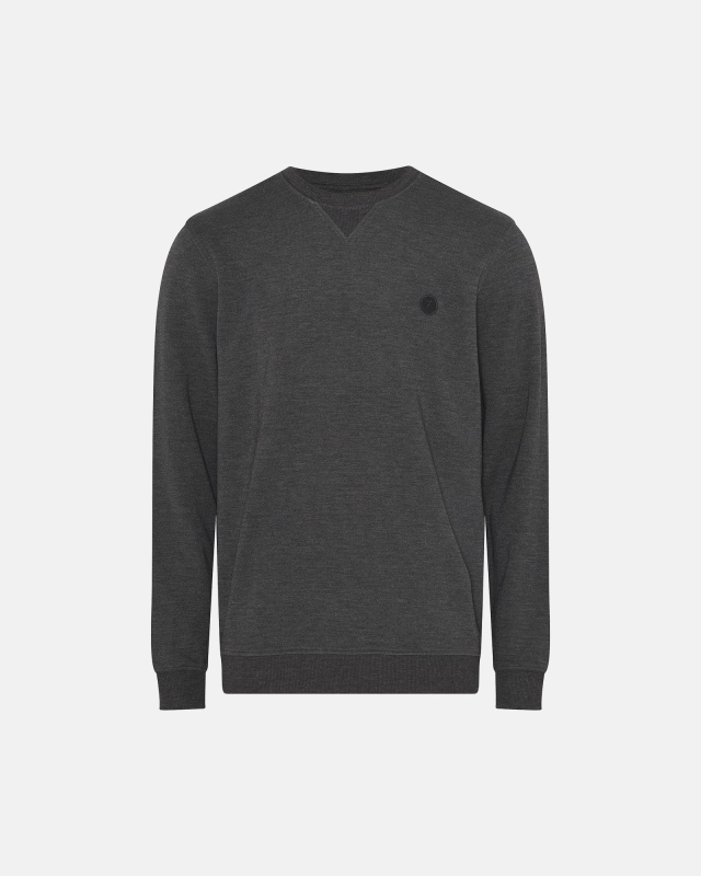 Trøje med logo | Bambusviskose | Mørk grå