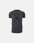 T-shirt med tryk, bambus, grå