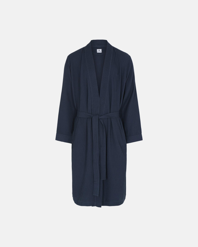 Badekåbe "waffel" | Bambusviskose | Navy