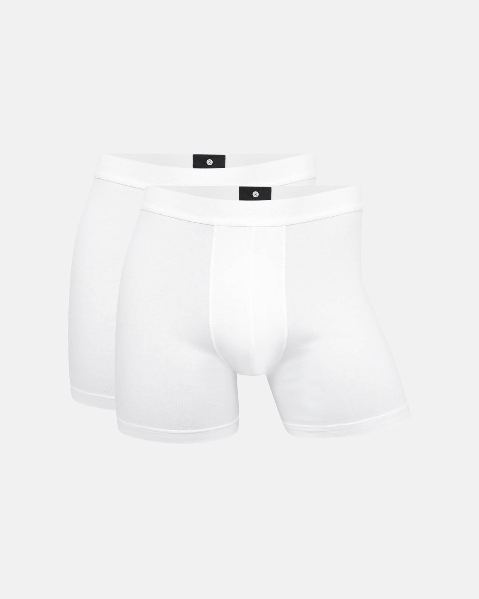 JBS of Denmark Men Tights 2-pak | Økologisk bomuld | Hvid - S