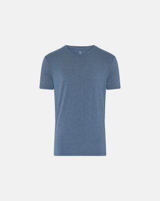 T-shirt o-neck, Bambusviskose, Blå