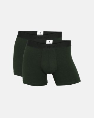 Tights 2-pak, Bambusviskose, Grøn